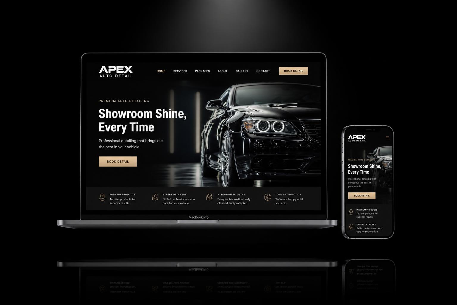 Apex Auto Detail — Auto Detailing website by PrimedWeb