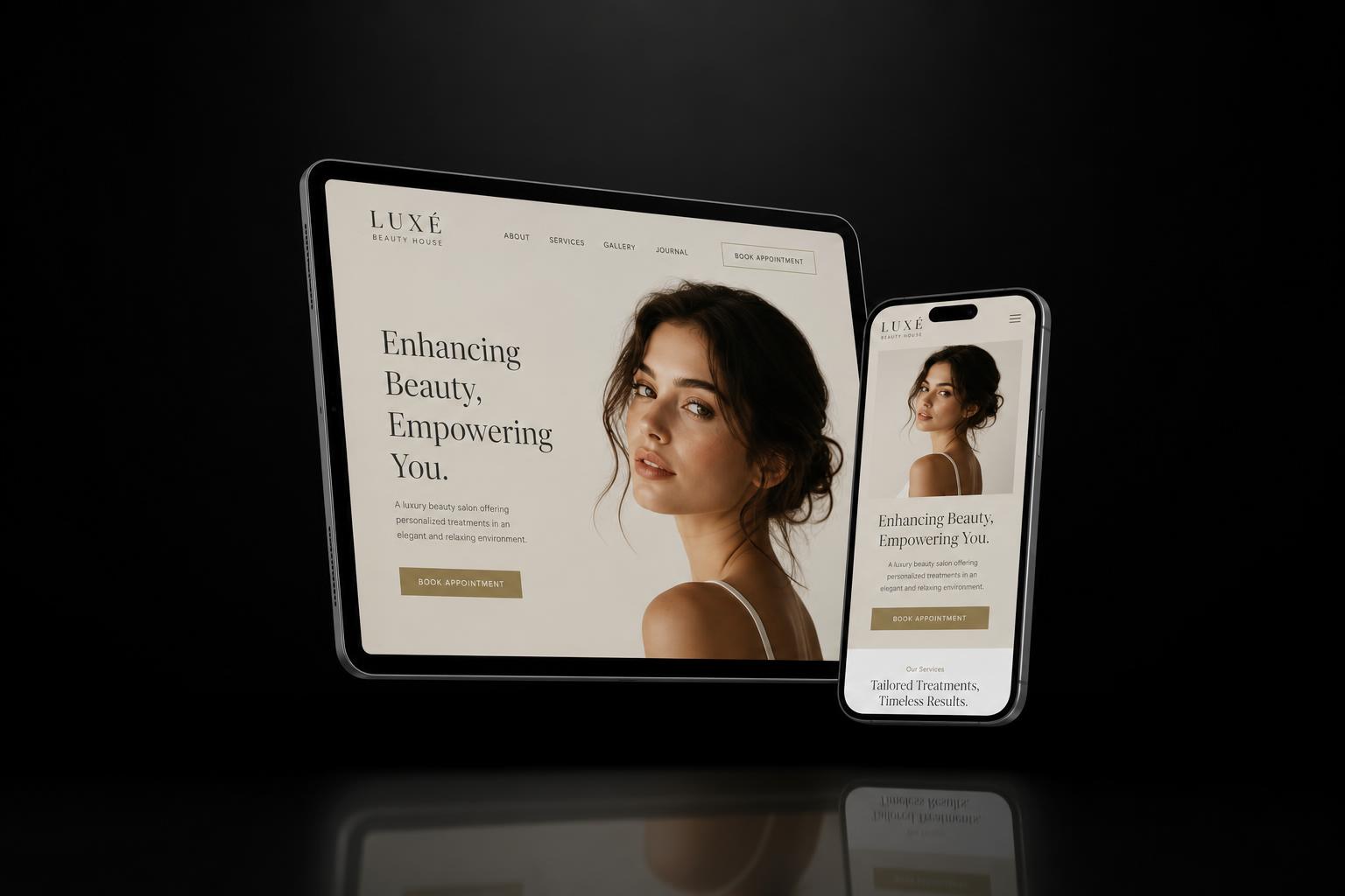 Luxé Beauty House — Beauty Salon website by PrimedWeb